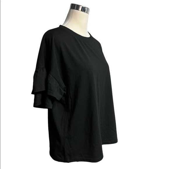 Shein women black short sleeve shirt - Picture 4 of 9